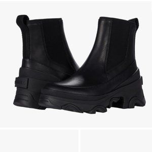 Sorel Brex Boots Chelsea, NWT, Black Leather